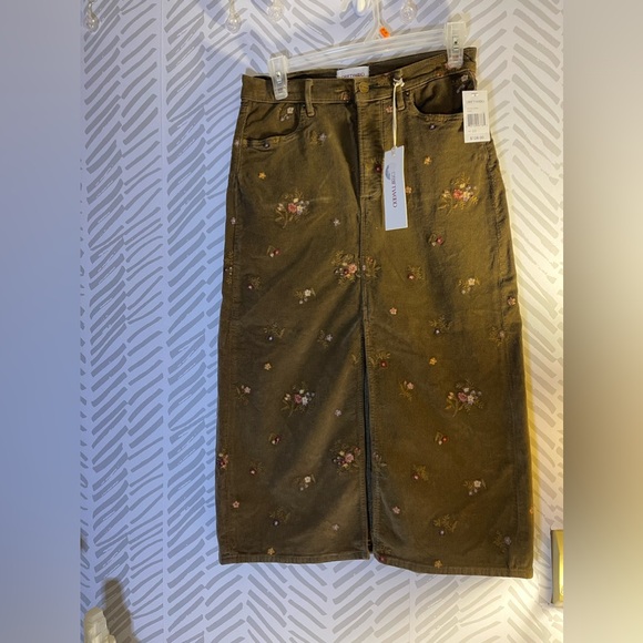 Driftwood Corduroy Skirt - Picture 1 of 4